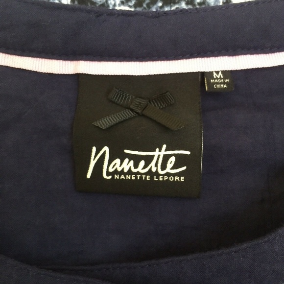 Nanette Lepore Blue Print Quilted Jacket Blazer M - Picture 5 of 7